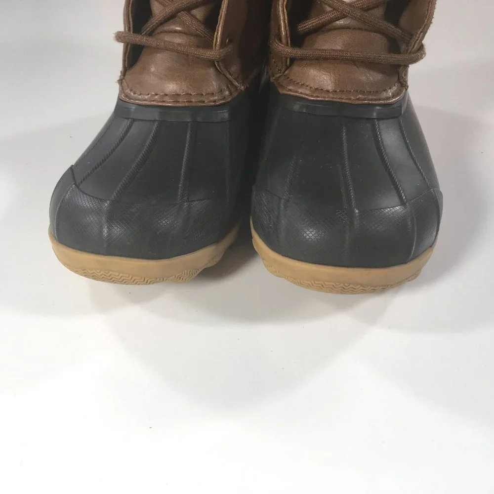 Sperry Port Boots Boys Kids Size 3M Brown Waterproof